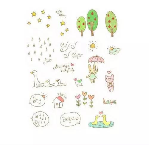 我爱简笔画:花草树木