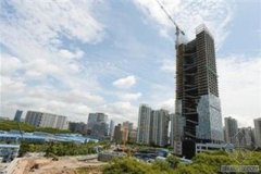 百度国际大厦钢结构工程封顶 预计明年投入使用