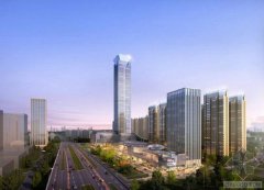 扬州在建第一高楼——美思威尔顿商业中心进入大底板浇筑阶段