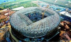 [武汉]光谷国际网球中心封顶 安装可开合屋顶