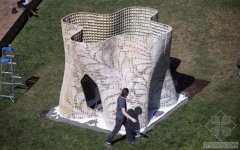 高大上！美国加州大学展示全球首款3D粉末打印建筑