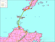 渤海海峡跨海通道示意图