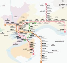 杭州地铁运营线路图