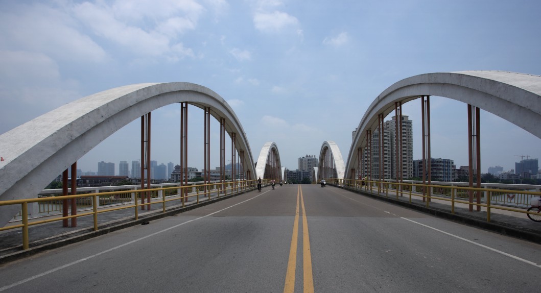 水门桥实景图图片