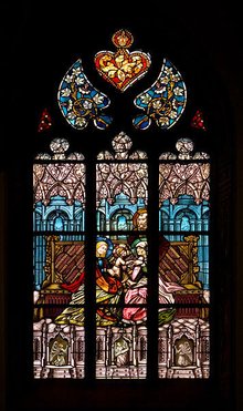 德国希尔斯肖恩修道院教堂的花窗玻璃